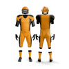 Versatile American Football Uniforms in yellow having Black Print on Pant and Shirt