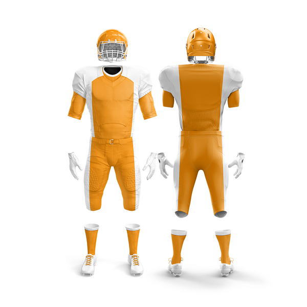 Classic American Football Wear In Yellow and White Pattern